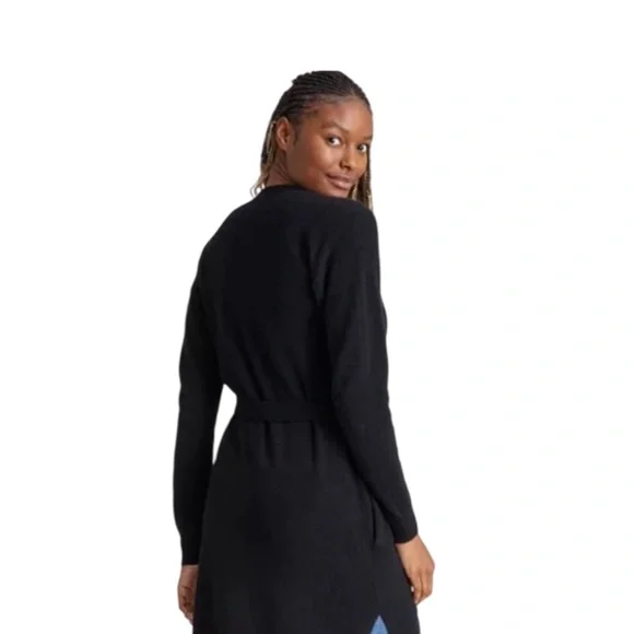 Charter Club Women's New With Labels Drawstring Waist Cardigan, Long Size M. - Picture 2 of 7